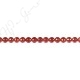 Red Agate Faceted Beads