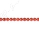 Red Agate Faceted Beads