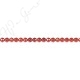 Red Agate Faceted Beads