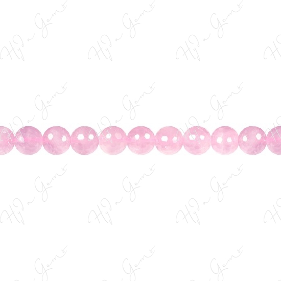 Rose Quartz Faceted Beads