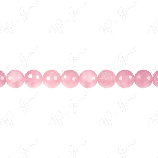 Rose Quartz Faceted Beads