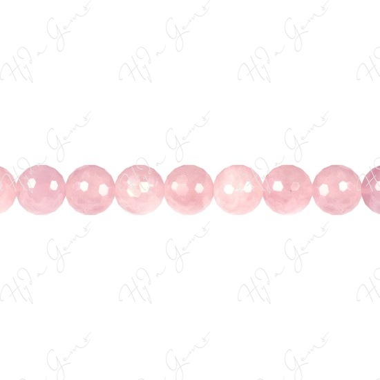 Rose Quartz Faceted Beads