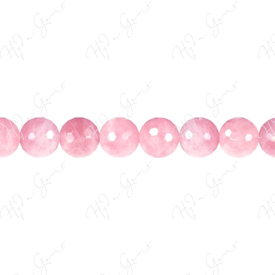 Rose Quartz Faceted Beads