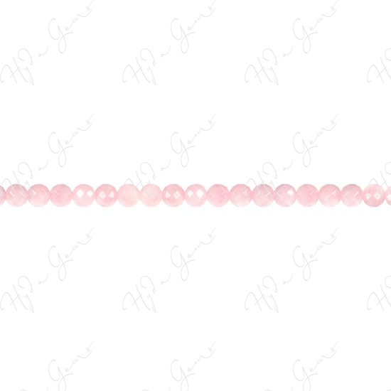 Rose Quartz Faceted Beads