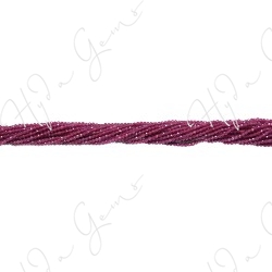 Ruby Faceted Beads