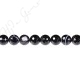 Black Striped Agate Faceted Beads