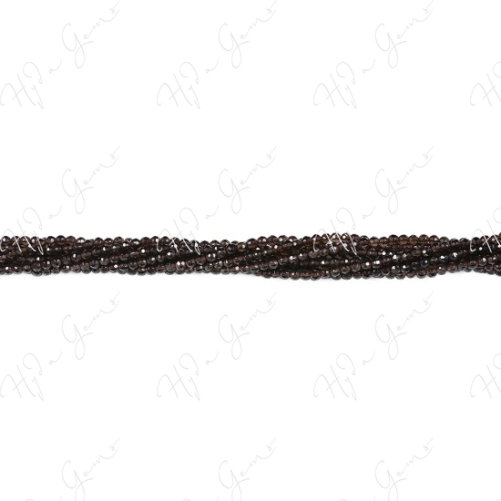 Smoky Quartz Faceted Beads