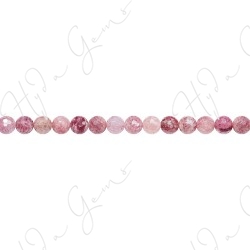 Strawberry Quartz Multi-Color Faceted Beads