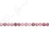 Strawberry Quartz Multi-Color Faceted Beads