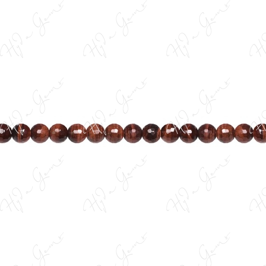 Red Tiger Eye Faceted Beads (AB)