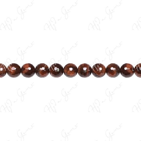 Red Tiger Eye Faceted Beads (AB)