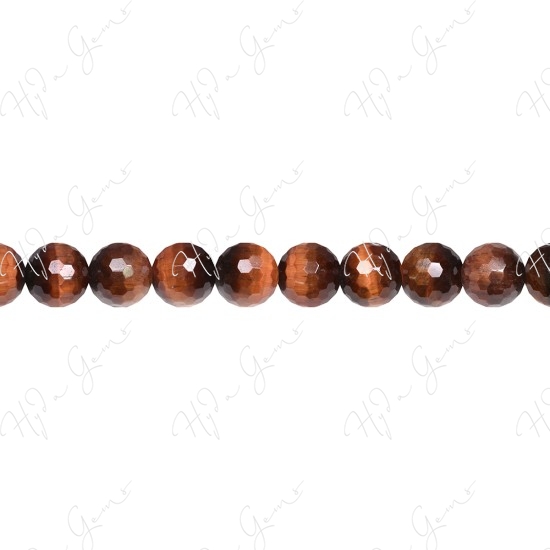 Red Tiger Eye Faceted Beads (AB)