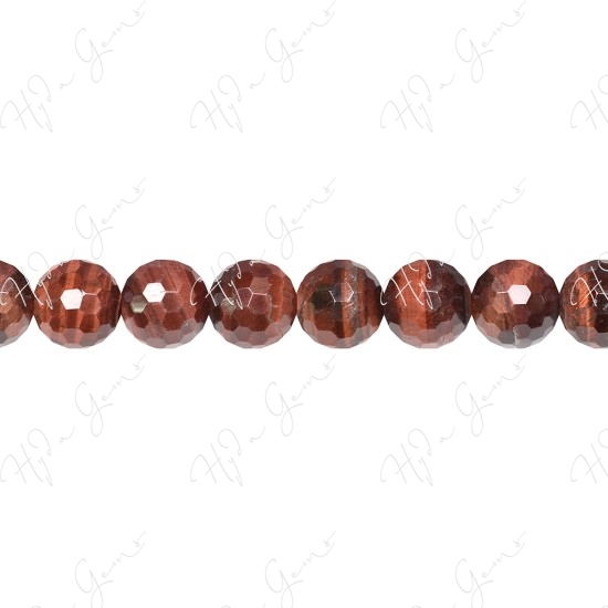 Red Tiger Eye Faceted Beads (AB)