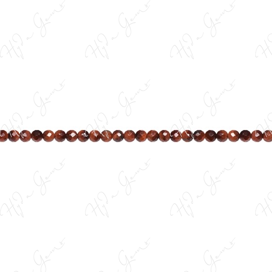 Red Tiger Eye Faceted Beads