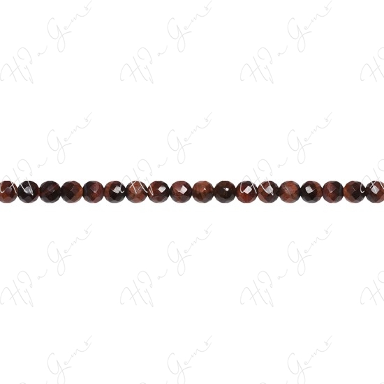 Red Tiger Eye Faceted Beads (AB)