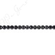 Black Tourmaline Faceted Beads