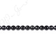 Black Tourmaline Faceted Beads