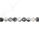 Black Rutile Quartz Faceted Beads