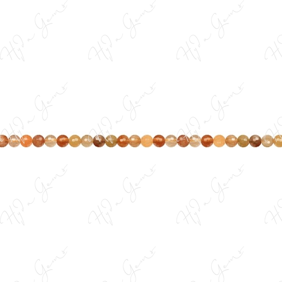 Multi Rutile Quartz Faceted Beads (A)