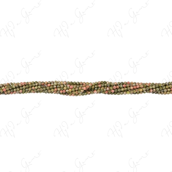 Unakite Faceted Beads