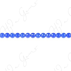 Blue Agate Faceted Beads