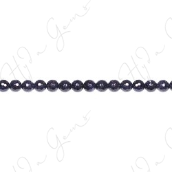 Blue Sand Stone Faceted Beads