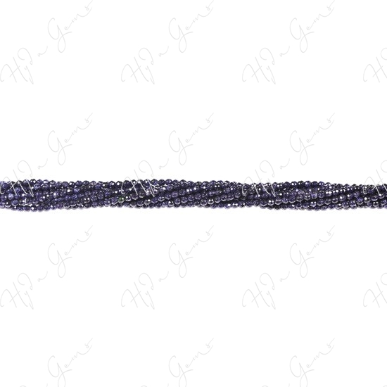 Blue Sand Stone Faceted Beads