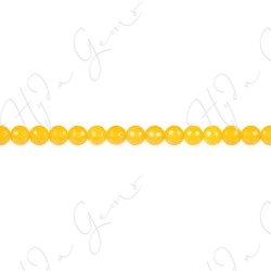 Yellow Agate Faceted Beads