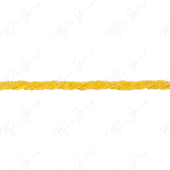 Yellow Agate Faceted Beads