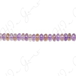 Ametrine Faceted Roundel Beads