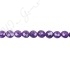 Amethyst Faceted Coin Beads