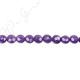 Amethyst Faceted Coin Beads