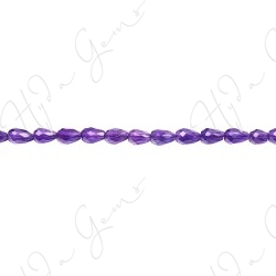 Amethyst Faceted Drop Beads