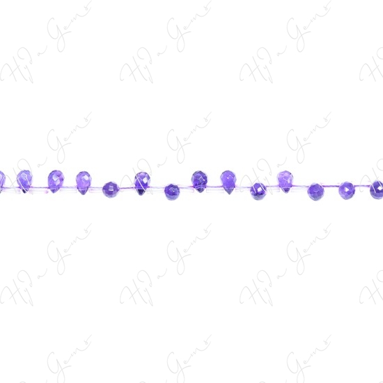 Amethyst Faceted Drop Beads