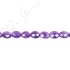 Amethyst Faceted Flat Oval Beads