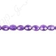 Amethyst Faceted Flat Oval Beads