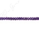 Amethyst Faceted Roundel Beads