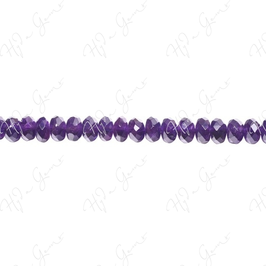 Amethyst Faceted Roundel Beads