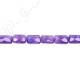 Amethyst Faceted Flat Rectangle Beads