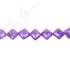 Amethyst Faceted Flat Square Beads