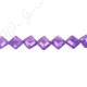 Amethyst Faceted Flat Square Beads