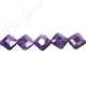 Amethyst Faceted Flat Square Beads