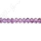 Light Amethyst Faceted Roundel Beads