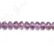 Light Amethyst Faceted Roundel Beads