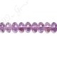 Light Amethyst Faceted Roundel Beads