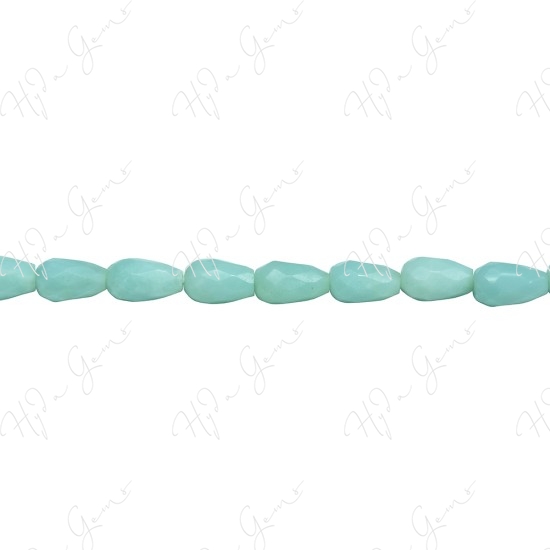 Amazonite Faceted Drop Beads