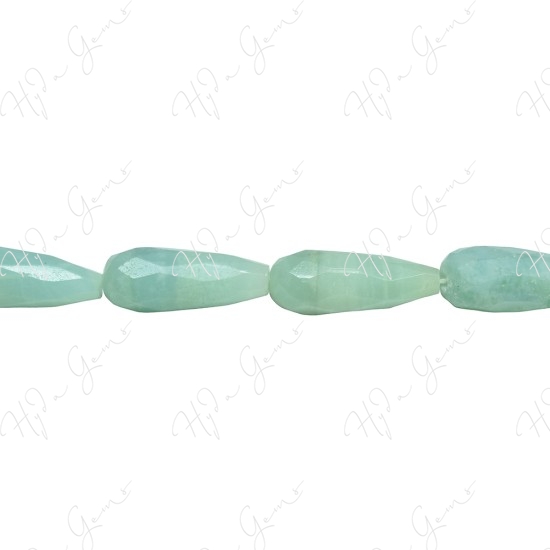 Amazonite Faceted Drop Beads