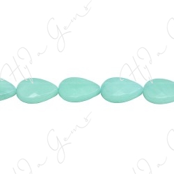 Amazonite Faceted Pear Beads