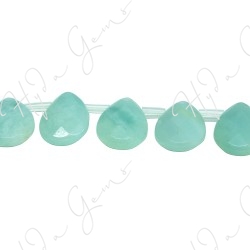 Amazonite Faceted Pear Beads