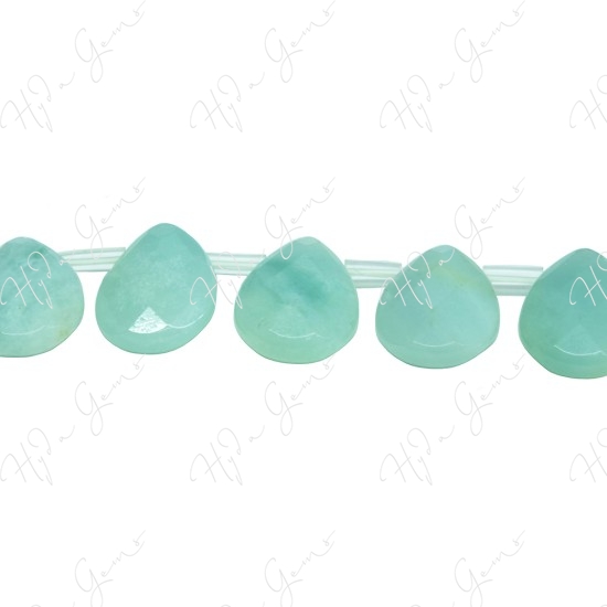 Amazonite Faceted Pear Beads